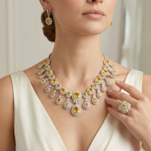 Golden Citrine Halo Suite