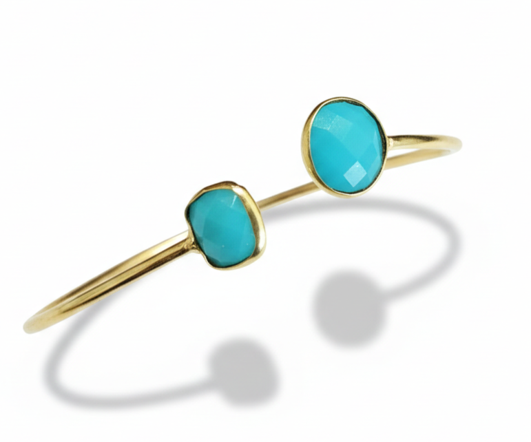 Turquoise Open Bracelet - Image 3