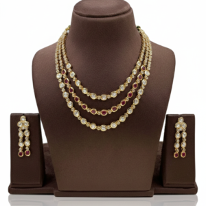 Kundan Polki Necklace Set
