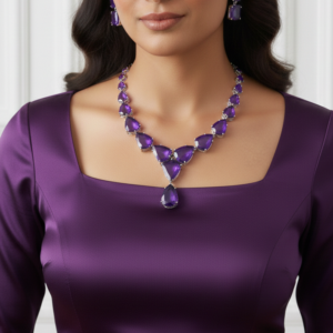 Amethyst Teardrop Set