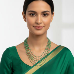 Emerald Mist Multi-Strand Necklace