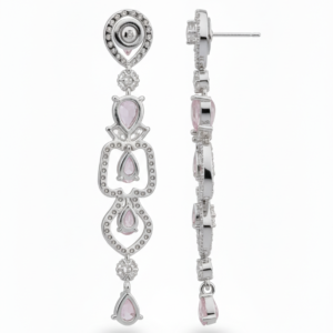 Rosé Lumière Drop Earrings