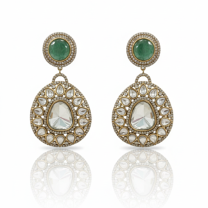 Diamond Statement Drop Earrings
