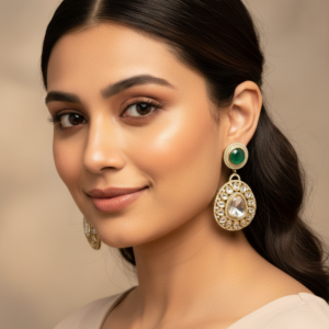 Diamond Statement Drop Earrings