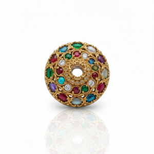 Multicolor Gemstone Vintage Dome Ring