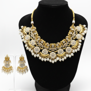 Moonlight Pearl Kundan Necklace Set