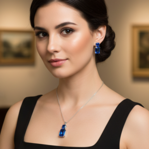 Emerald Cut Sapphire Set