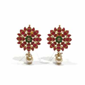 Heritage Bloom with Ruby, Emerald & Pearl Grace