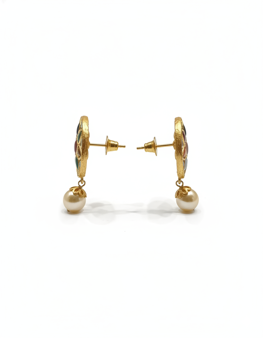 Navratna-Inspired Multi-Color Floral Drops - Image 4