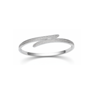 Silver Bypass Bangle