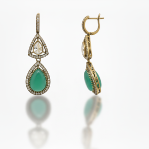 Emerald Green Teardrop Heritage Drops
