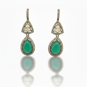 Emerald Green Teardrop Heritage Drops