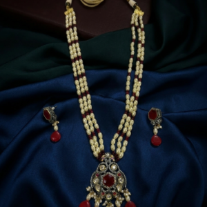 The Heritage Ruby & Pearl Chandrika Haar