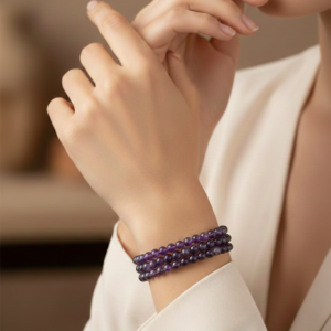 Multi-Tonal Evil Eye Rose Gold Beaded Bracelet