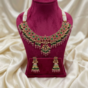 Imperial Meenakari Webbed Pearl Haar