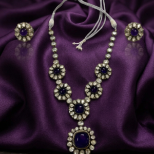 The Amethyst Blossom Polki Choker Set