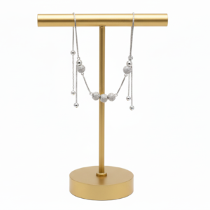 Alternating Pavé & Polished Bead Bolo Bracelet