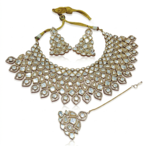 Exquisite Mehtab Polki Choker Bridal Set