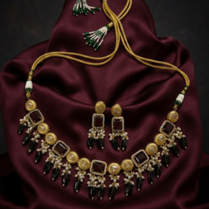 The Noir Royale Geometric Choker Set