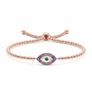 Sunburst Halo Mother-of-Pearl Rose Gold Bolo Bracelet