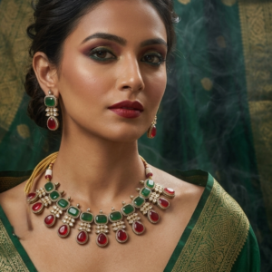 The Neel-Vana Meenakari Choker Set