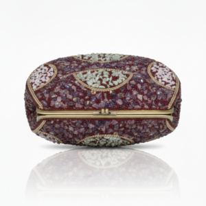 Amethyst & Mint Mosaic Stone Clutch