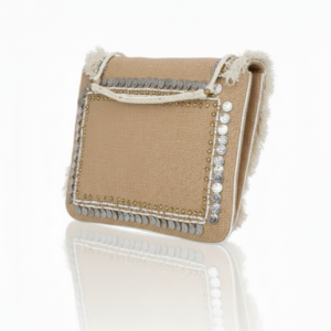 Earthtone Mandala Jute Boho Clutch