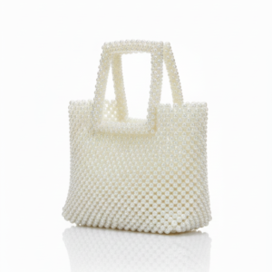 Lustrous Pearl Dream Handwoven Tote