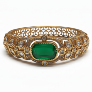 Lustrous White Enamel & Gold Radiant Studs