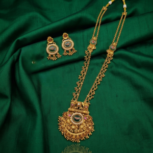 Heritage Lakshmi Temple Gold Haram Set