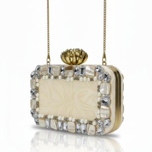 Banjara Spirit Embroidered Mirror-Work Clutch