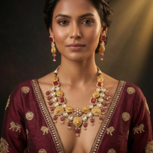 The Simha Rajasi Polki & Ruby Heirloom Set