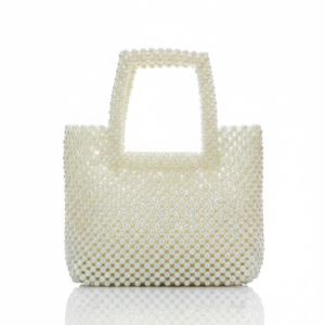 Lustrous Pearl Dream Handwoven Tote