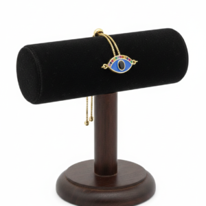 Satin-Brushed Gold Bangle with Diamond Quattrofoil Stations