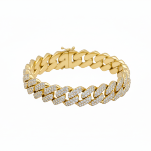 Pavé Diamond Flat Curb Link Bracelet