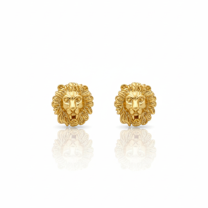 Lion Head Stud Earrings