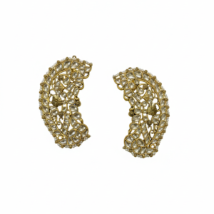 Antique Paisley Kundan Ear-Cuffs