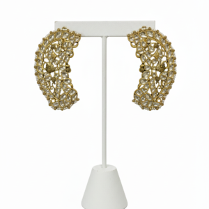 Antique Paisley Kundan Ear-Cuffs