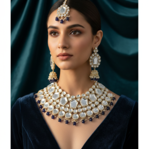 Mirror-Cut Grand Majesty Polki Set