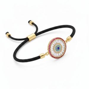 High-Polish White Gold Duo-Chain Curb Link Bracelet