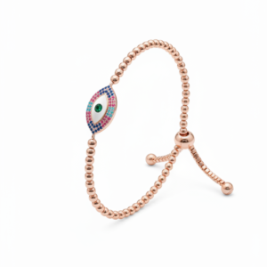 Sunburst Halo Mother-of-Pearl Rose Gold Bolo Bracelet