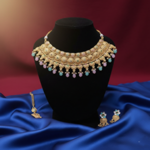 Antique Gold Temple Jewellery Set