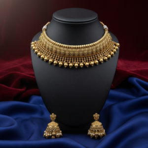 Antique Gold Temple Choker Set