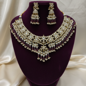 Regal Meenakari Pearl Mesh Haar