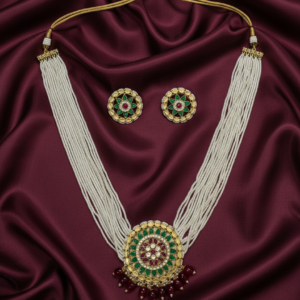 Virasat Circular Kundan & Multi-Strand Pearl Haar