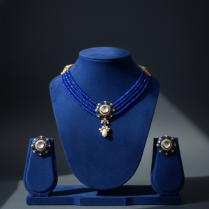 The Azure Royale Polki Choker Set