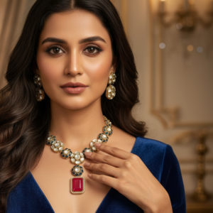 The Sapphire & Rose Polki Gala Set