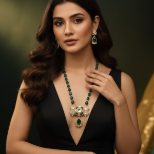 The Aarna Peach Blossom Mala Set