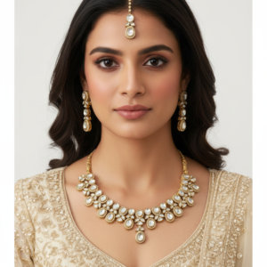 The Ivy Radiance Polki Necklace Set