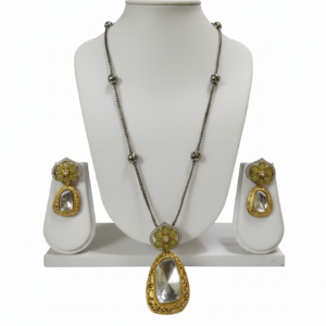 The Emerald Bloom Meenakari Choker Set